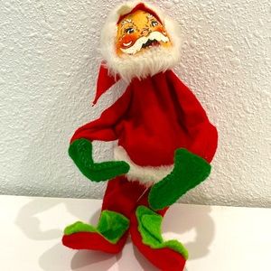 Vintage 1970 Annalee, Mobilitee Christmas Santa